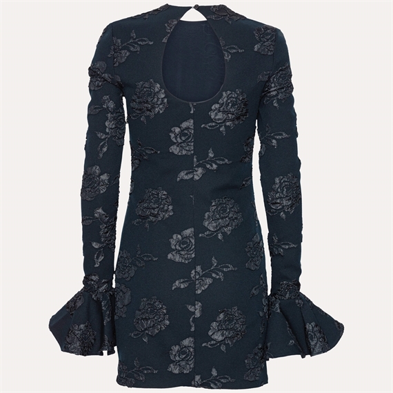 Rotate Jacquard Mini Kjole, Sky Captain